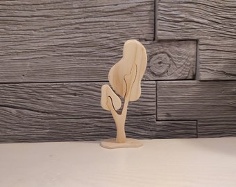 figurine en bois ; Arbre de bois; Bouleau