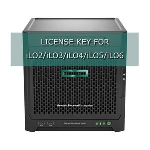Può includere: Un server nero Hewlett Packard Enterprise ProLiant MicroServer Gen10 con una luce verde sul davanti. Il server ha una chiave di licenza per iLO2/iLO3/iLO4/iLO5/iLO6.