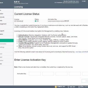 Vida útil del servidor de licencia avanzada HPE HP ILO / ilo 2, 3, 4, 5 imagen 3
