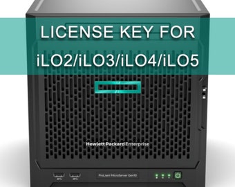 HPE HP ILO advanced license server lifetime | ilo 2, 3, 4, 5