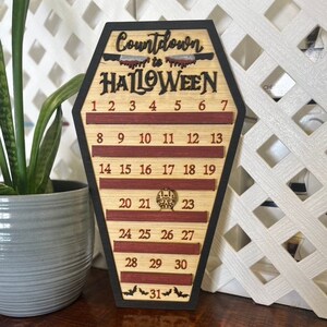 Coffin - Halloween Countdown - DIY KIT - Halloween DIY Kit