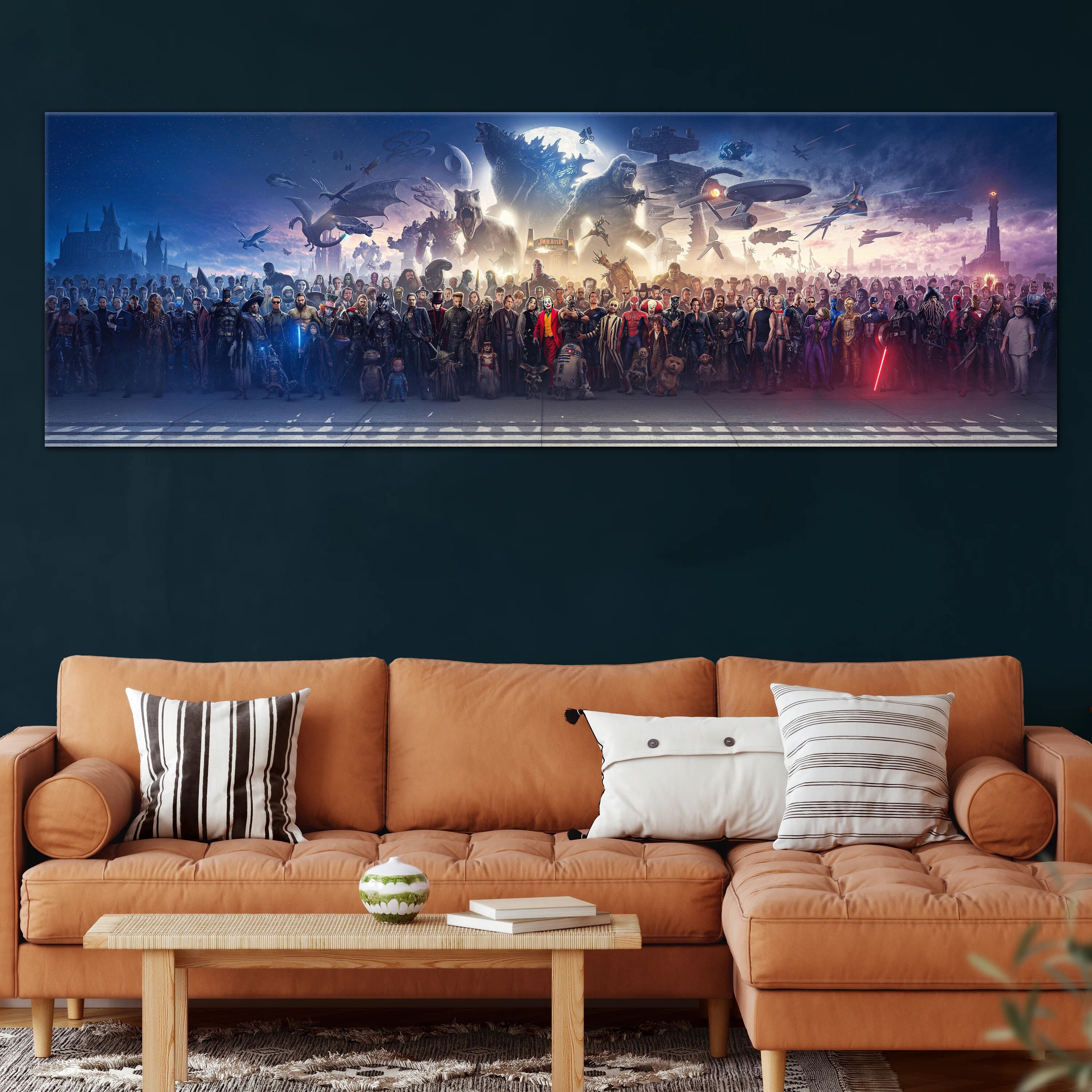Blockbuster 150 Movies Characters XXL ' Blockbuster Fine Art Panorama ...