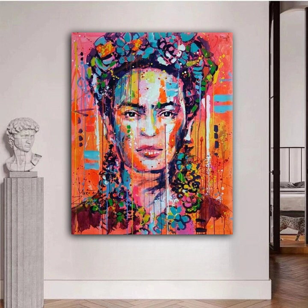 RUADK Frida Kahlo Kunstposter 40x60cm - Leinwand Druck Schlafzimmer Deko