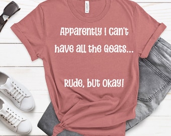 Crazy Goat Lady Bella Canvas T-Shirt: Goat Lover Gift