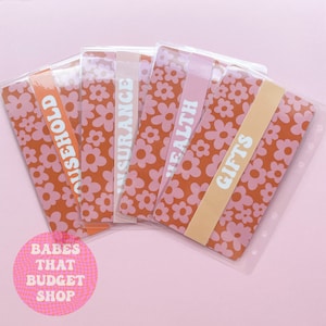 A6 ラミネート加工現金封筒 | グルーヴィーな花柄