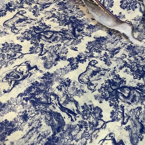 7 Color- Animal Print Pattern Linen Fabric-High Quality Fabric -lr