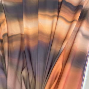 Ombre Pattern Silky Satin Fabric -Dress fabrics--((printed on the desired fabric)) - lr