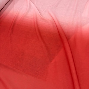 Linen Fabric in Red Orange Shades with Color Transitions -Dress Fabrics with Multiple Options - Printed on Different Fabric Types-lr-ybcis45