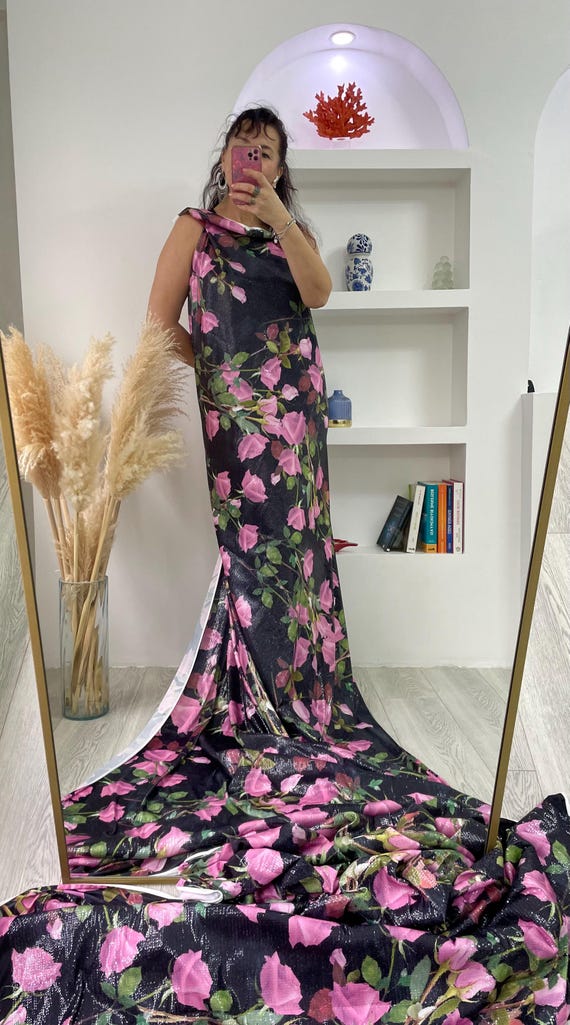 shinning party dress fabrics Spaghetti V-Cut Sequins Fabric shiny Long Party Dress (36225708)