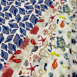 SUMMER COLLECTION 6 DESIGN - Silky Satin Fabric -Lr