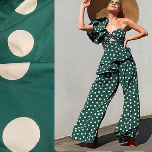 Polka Dot Fabric: Customizable Color, Breathable Hürrem Fabric