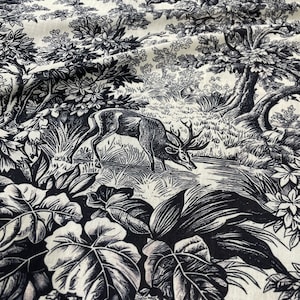 Vintage Patterns  Silky Satin Fabric in Forest Air - (Can be printed on the desired fabric) lr