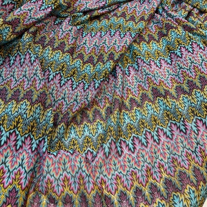 New Season Zigzag Knitting  Fabric Dress-Pants-Evening Dress Fabric-nv-