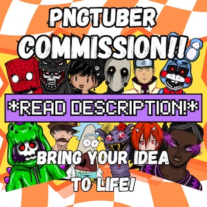 Open - READ DESCRIPTION** Commission PNGTuber, PNG Tuber, Instant download, PNGTuber Anime avatar, Streamers, Discord.