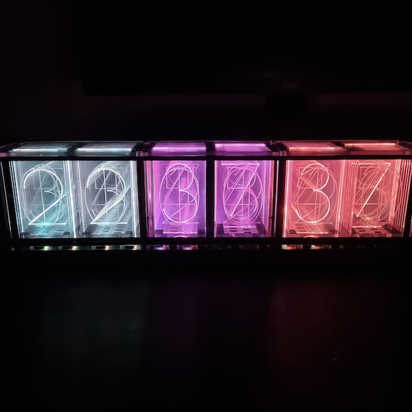 Orologio a LED con tubo luminoso