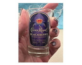 Crown Royal Flavored Shot Glass: Adult Humor Gift