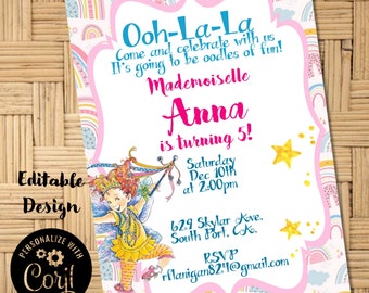 Fancy Nancy Invitation Fancy Nancy Birthday Party Invitation Fancy ...