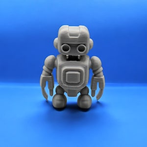 3D Gedruckt Roboter Spielzeug Paintable Figur DIY Roboter Craft Kit Handgemachte Roboter Schreibtisch Dekor Einzigartiger Roboter Sammlerstück Kleiner Roboter Geschenk Kind Wohnkultur