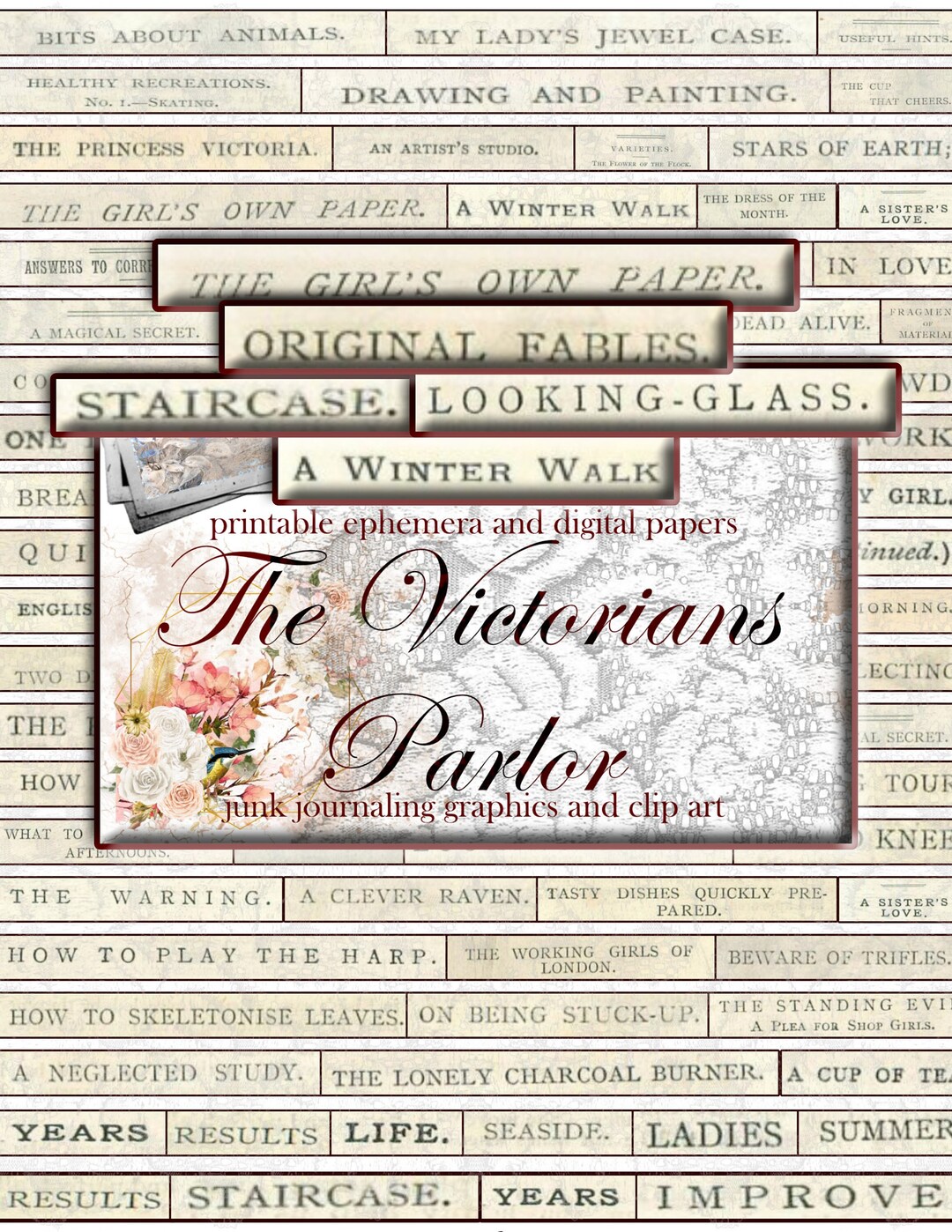 Printable Victorian Words List 75 Digital Words Printable Etsy