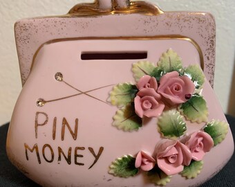 Pin Money bank, Norcrest Japan, pink