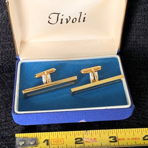 Vintage Swank Tivoli S in Pentagon marking two tone - gold and silver