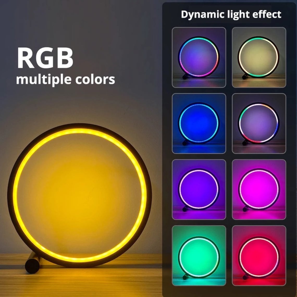Smart LED Night Light RGB Desktop Atmosphere Desk Lamp image 3