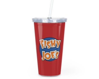 Vaso de plástico con pajita de Futurama Fishy Joe's