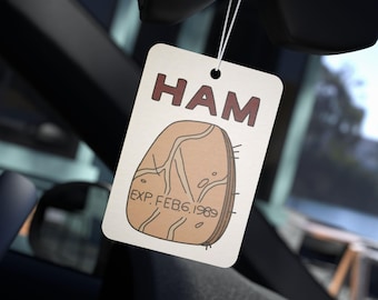 Ambientador para coche con el jamón de Apu de Los Simpson