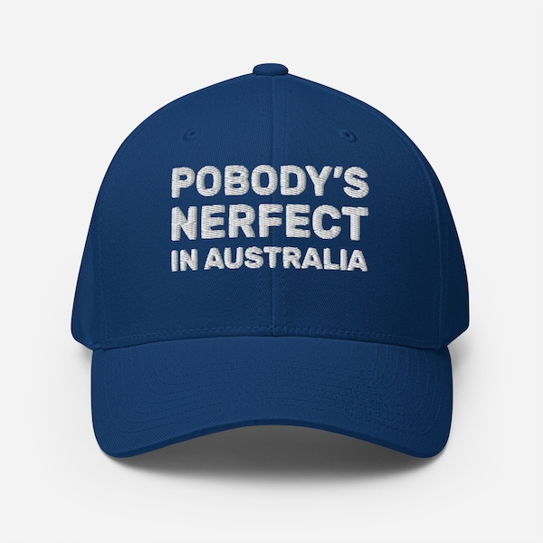 Simpsons Embroidered Pobody's Nerfect in Australia Structured Twill Cap