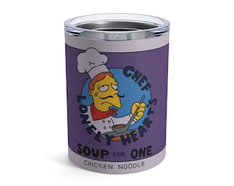 Sopa Simpsons Chef Lonely Heart's para un vaso de 10 oz - Kwik E Mart
