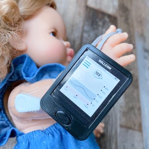 CGM for Doll or Stuffed Animal, Continuous Glucose Monitor toy for stuffies, Diabetes