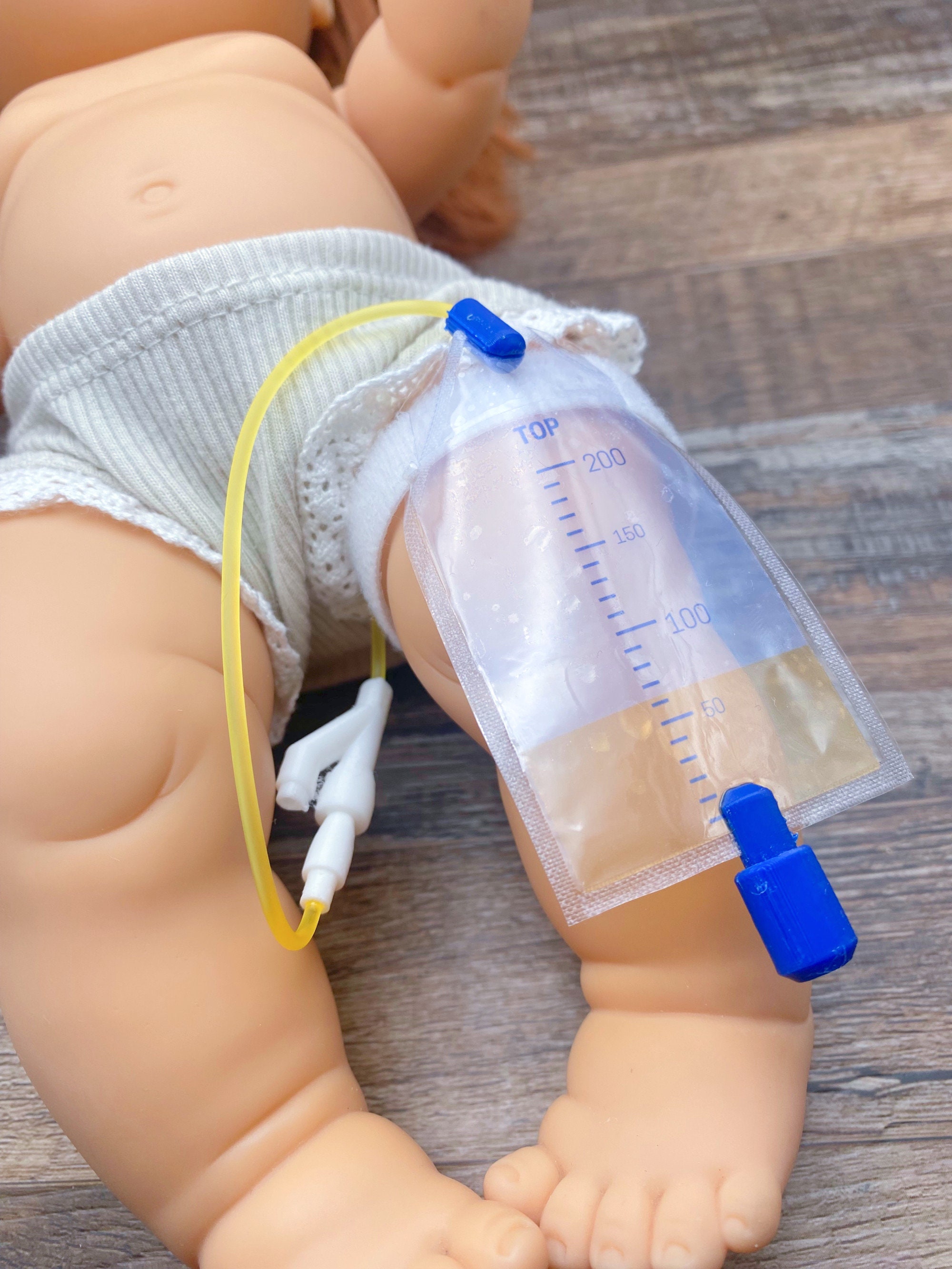 Toy Urinary Catheter and Leg bag for Doll or Stuffed Animal, Urinary Catheter and Leg bag for stuffies