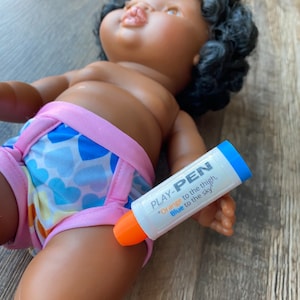 Allergy Pen for Doll or Stuffed Animal, Epi-Pen toy for stuffies, Epi Pen