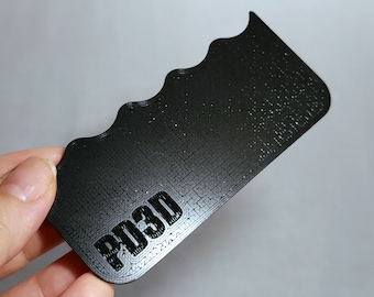 3D Printed Wavy Rib Pottery Throwing Tool - 10x4.5cm. A Lightweight and Durable Clay Rib Alternative.