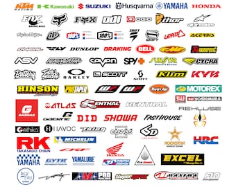 Motocross Brands SVG DXF png eps Logo Pack MX Sponsors Vector Files for Cricut or Vinyl Cutter Supercross Moto Design Silhouette