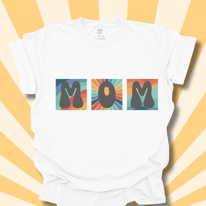 Retro 60s Mom Relaxed Fit Garment-Dyed T-Shirt, Gift for Mothers Day, Ladies Retro Comfort Feel Tee Shirt, Mommy Retro T Shirt