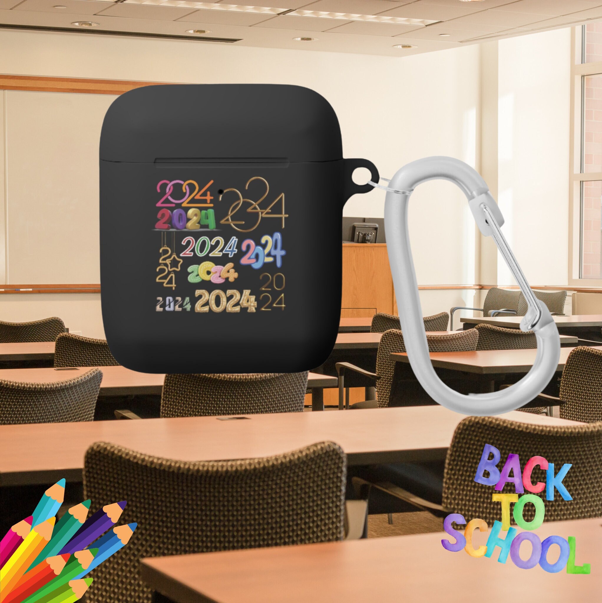 Class of 2024 Airpods and Airpods Pro Case Cover Back to Etsy