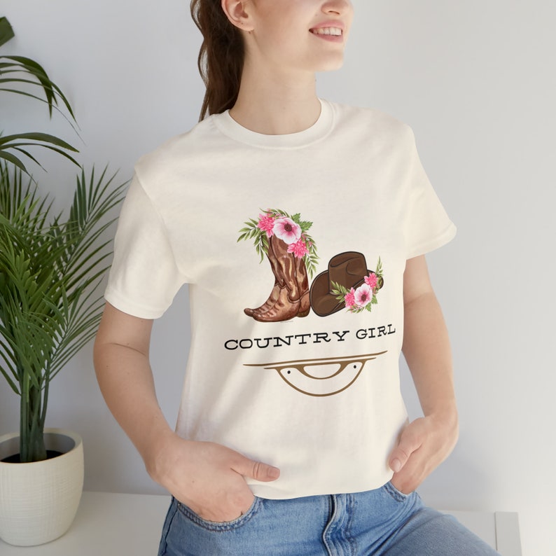 Country Girl Tee Shirt, Pink Western Tshirt, Cowgirl Tshirt, Gift for