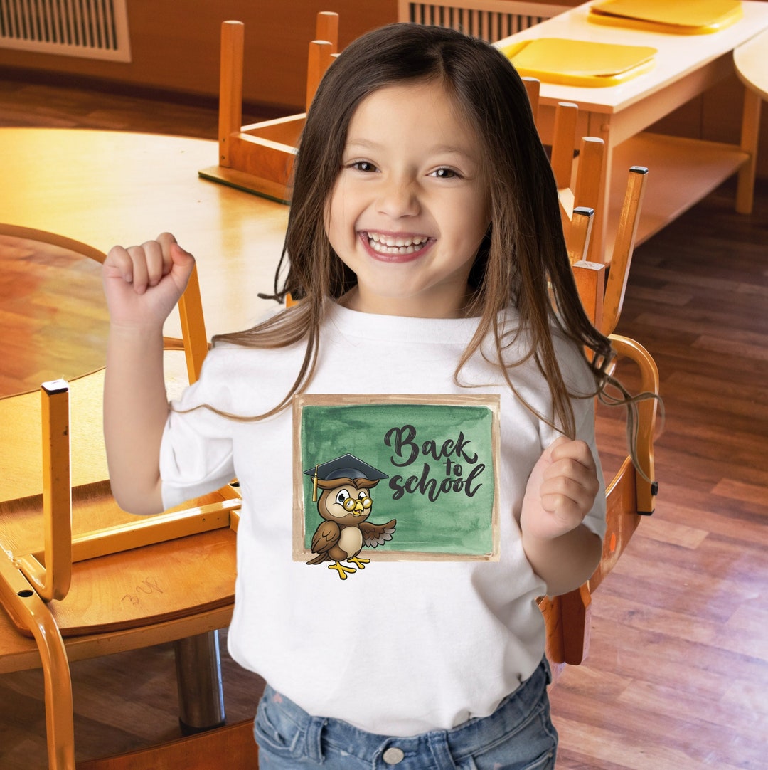 Kids Back to School Tee Shirt Cute Owl Back to School Tshirt Etsy