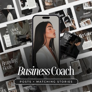 Business Coach Instagram Templates | Digital Marketing Social Media Posts | Life Coach Posts | Social Media Coach Posts | Business Coaching
