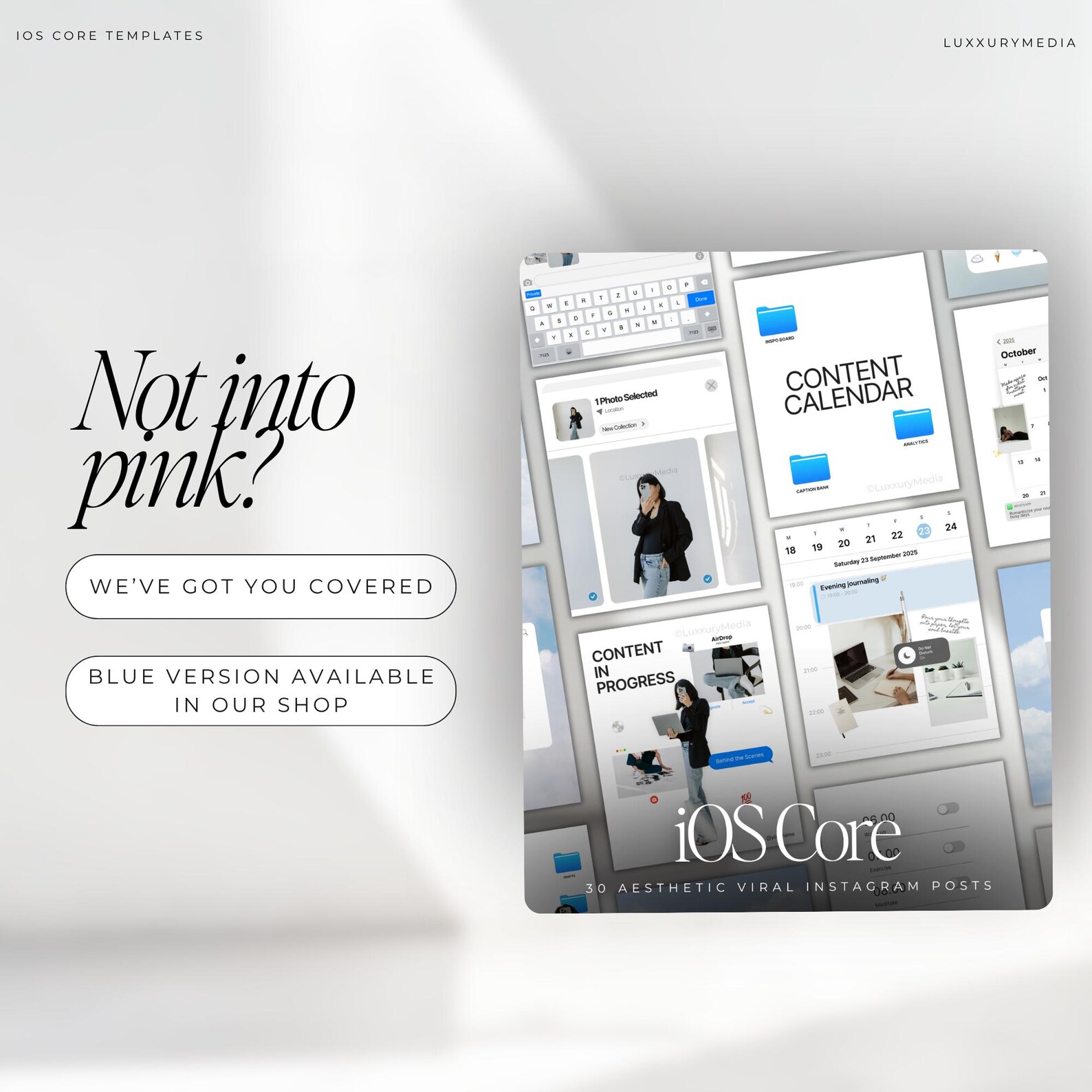 Ios Core Collection Ios Core Instagram Templates | Aesthetic Social Media Templates ...