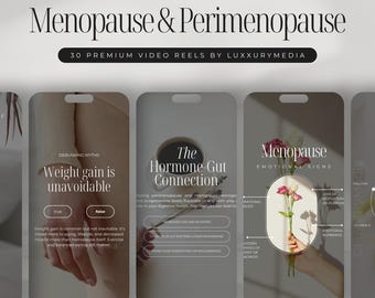 Menopause Instagram Reels | Perimenopause Reels | Hormone Health Coach Instagram Posts | Menopause Social Media Reels | Woman's Health Reels