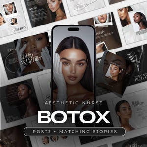 Botox Instagram Templates | Nurse Injector Social Media Posts | Medspa Templates | Botox Posts Instagram | Anti-Wrinkle Injections Posts