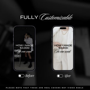 May include: Two images of a smartphone screen showing a before and after comparison of a social media post. The text on the screen reads "HOW I MADE $3,000 In one week".
