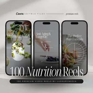 Nutrition Instagram Reels | Nutrition Coach Video Reels | Nutrition Canva Reels | Food Instagram Reels | Health Coach Reels | Wellness Reels