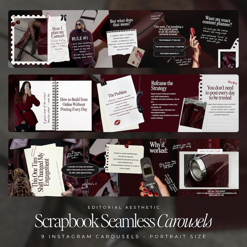 Seamless Instagram Carousel | Aesthetic Instagram Carousel | Carousel ...