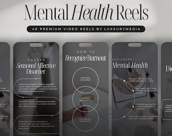 Mental Health Instagram Reels | Therapist Reels Instagram | Mental Health Posts | Psychologist Reels | Therapy Template | Mental Health Reel