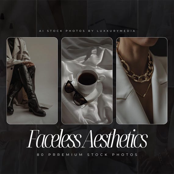 80 Luxury Faceless Stock Photos | Stock Photos With MRR\PLR | Faceless Aesthetic Photos | Luxury Faceless Photos MRR | Premium Stock Photos