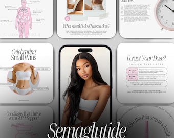 Semagluetide Weight Loss Instagram Templates, GLP-1 Instagram Post, Weight Loss Clinic Templates, Tirzepatide Posts, Weight Loss Templates