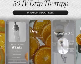 IV Drip Therapy Instagram Reels | Iv Therapy Social Media Posts | Nurse Injector Reels | Medspa Posts | Iv therapy posts | Iv hydration reel